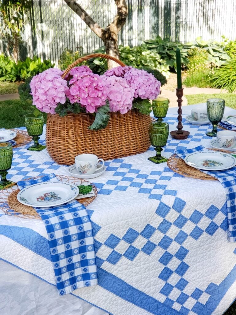 peter rabbit party tablescape