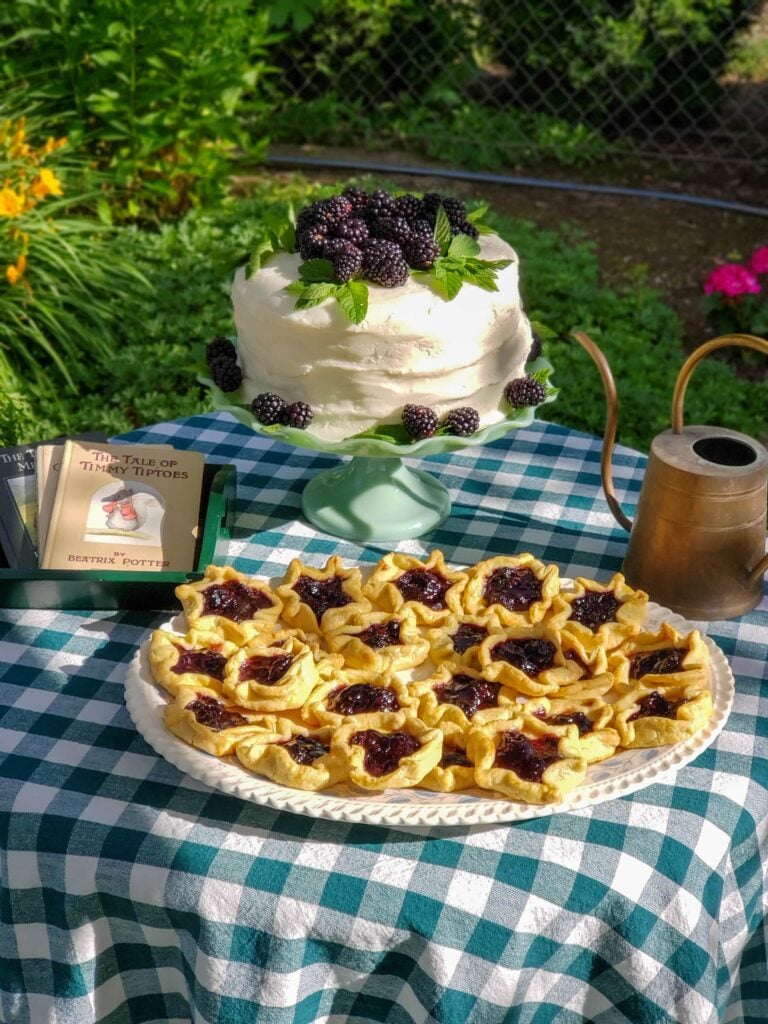 peter rabbit desserts with galettes and cake