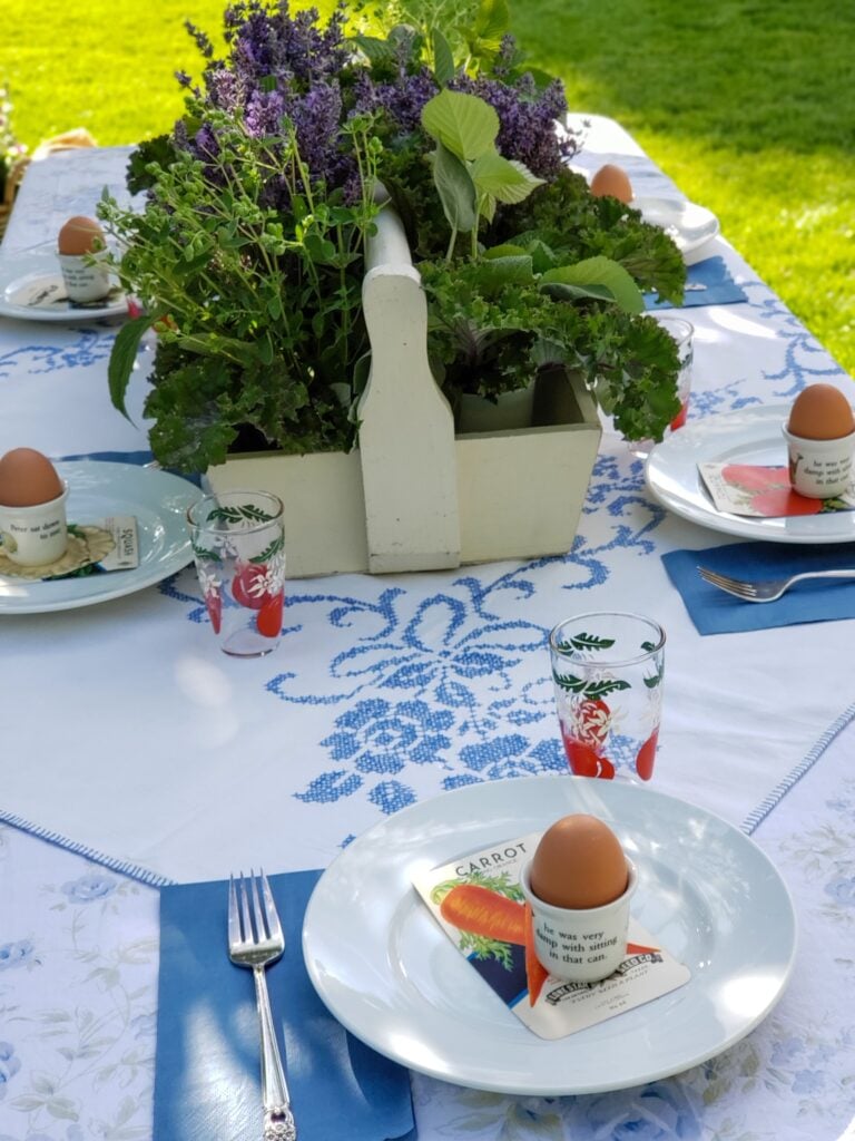peter rabbit party tablescape for kids