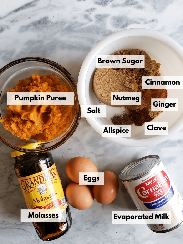 old fashioned pumpkin pie ingredients