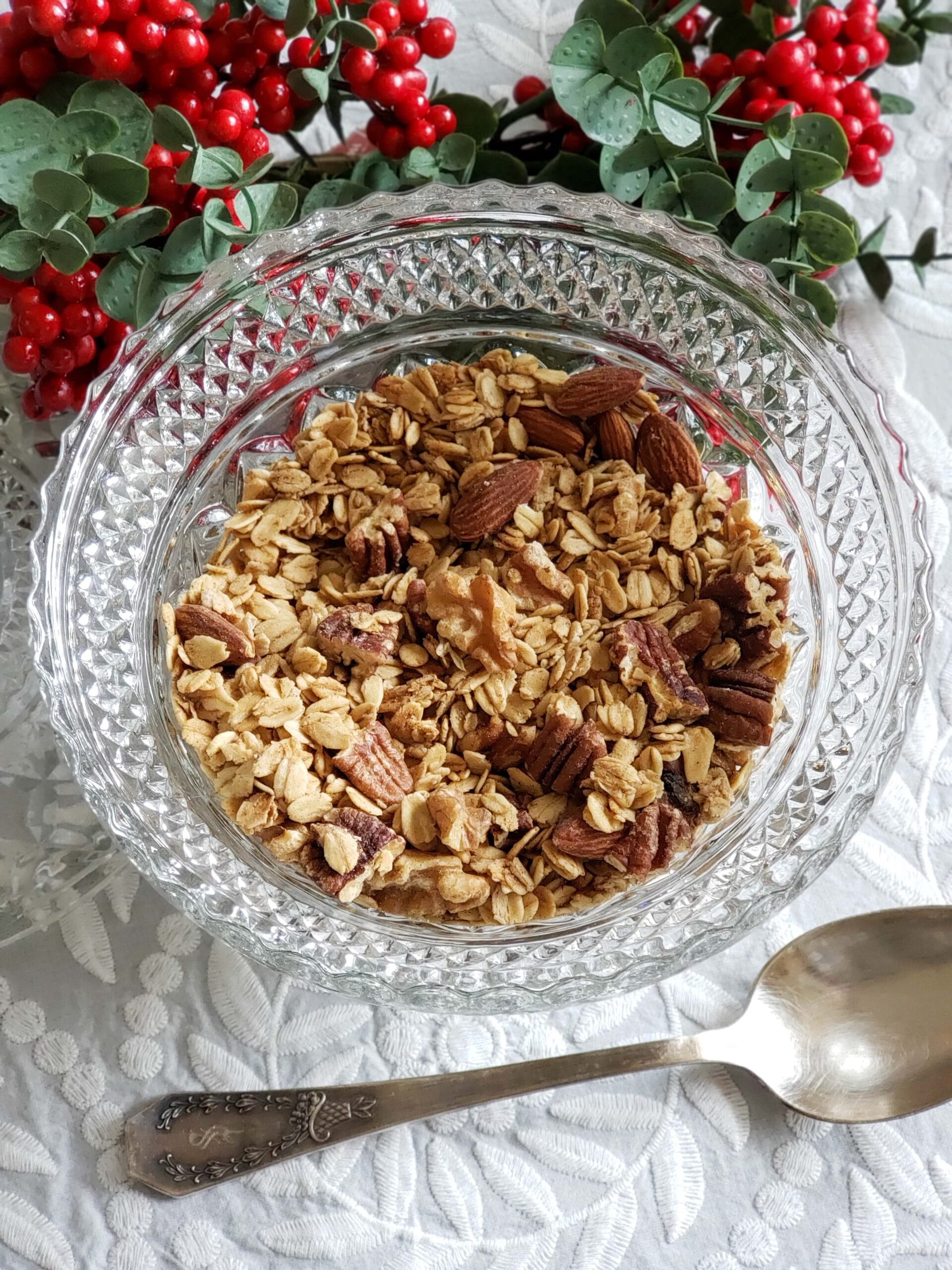 homemade granola with nuts