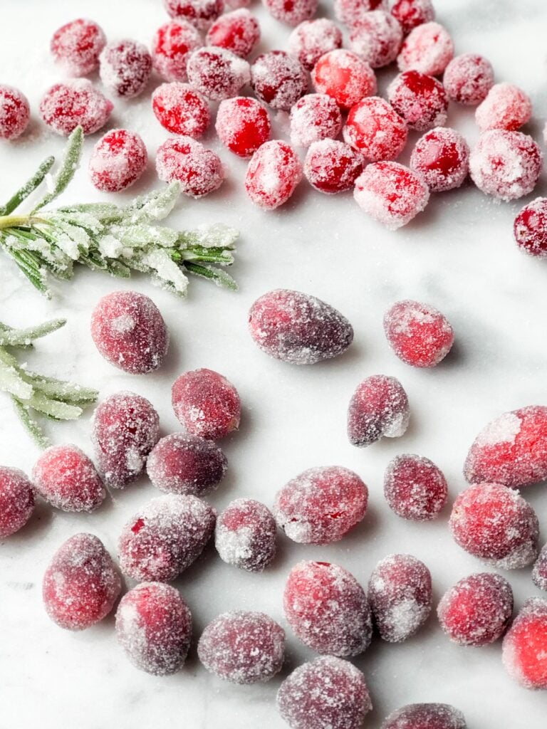 sugared cranberries