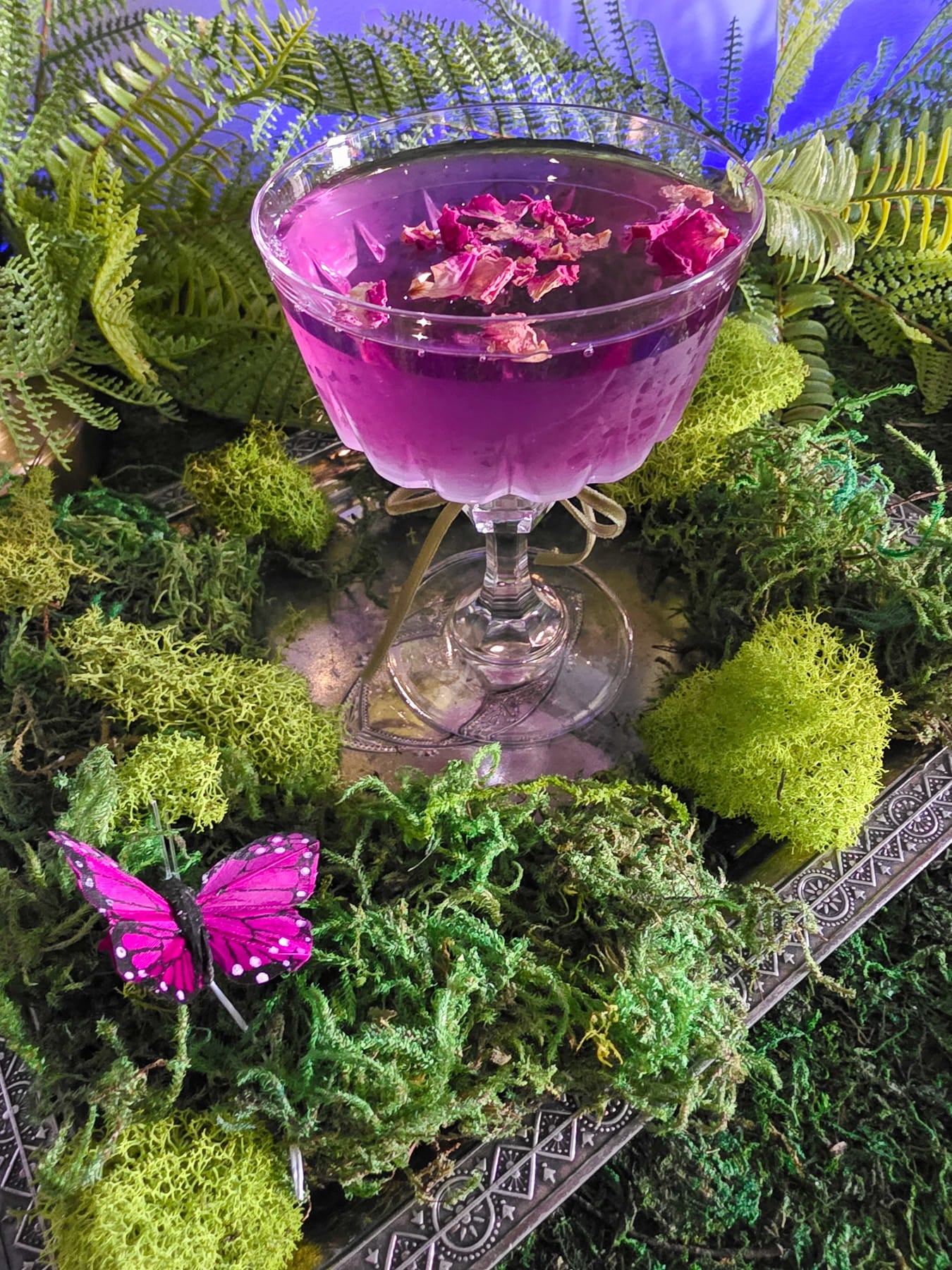 Enchanted Garden Elixir: A Purple Fairy Drink