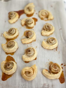 baked poppy puff rolls
