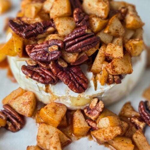 pear pecan baked brie